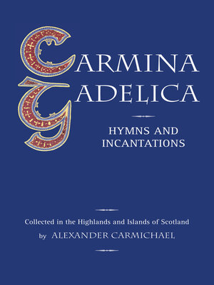 cover image of Carmina Gadelica